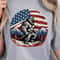 Bigfoot Mountain American Flag 4th Of July Graphic Tee 4