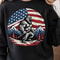 Bigfoot Mountain American Flag 4th Of July Graphic Tee 2