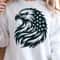 Eagle With American Flag 4th Of July Patriotic Graphic Tee 1