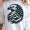 Eagle With American Flag 4th Of July Patriotic Graphic Tee 1