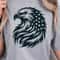 Eagle With American Flag 4th Of July Patriotic Graphic Tee 2