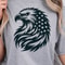 Eagle With American Flag 4th Of July Patriotic Graphic Tee 2