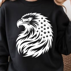 eagle with american flag 4th of july patriotic graphic tee