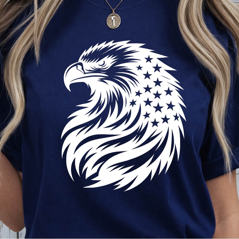 Eagle With American Flag 4th Of July Patriotic Graphic Tee 4