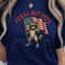 Feral But Free Raccoon 4th Of July Patriotic Graphic Tee 4