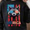 Merica Raccoon American Flag 4th Of July Graphic Tee 2