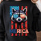 Merica Raccoon American Flag 4th Of July Graphic Tee 2