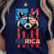 Merica Raccoon American Flag 4th Of July Graphic Tee 4