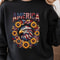 Patriotic Eagle Sunflower 4th Of July America Graphic Tee 3