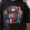 Patriotic Eagle America 4th Of July Graphic Tee 4