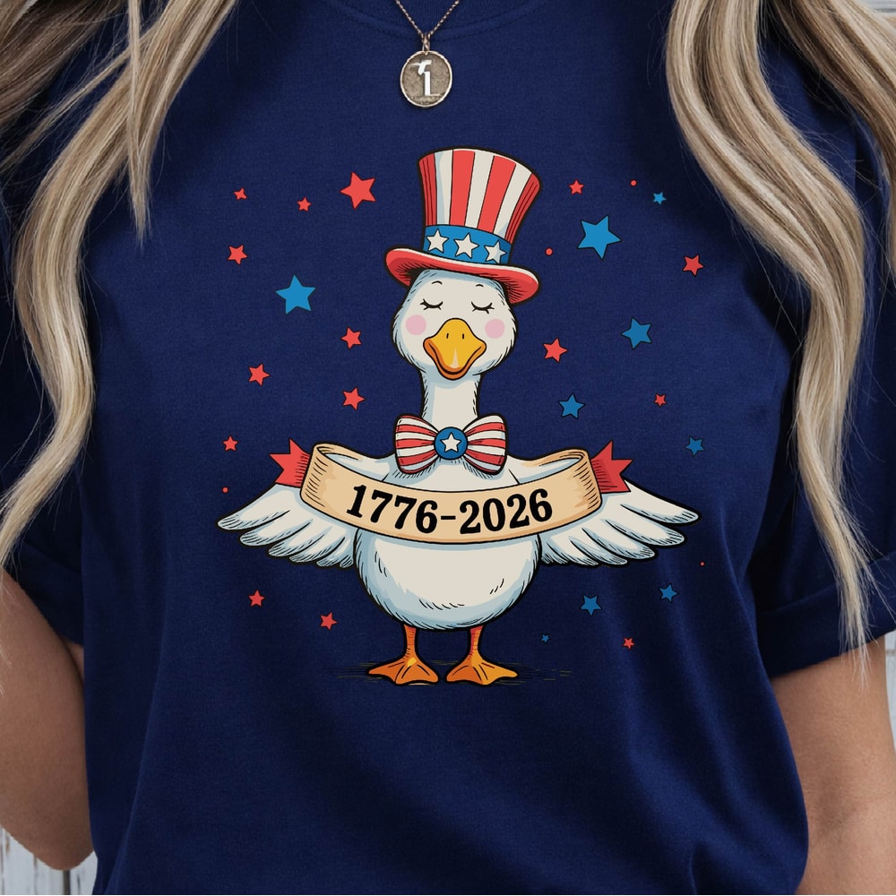 Patriotic Goose 17762026 4th Of July Graphic Tee 3