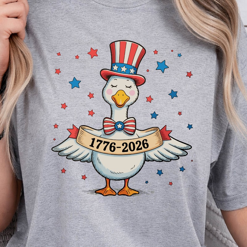 Patriotic Goose 17762026 4th Of July Graphic Tee 4
