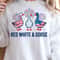 Red White Goose 4th Of July Patriotic Graphic Tee 0