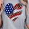 Patriotic Heart 4th Of July Decor American Flag Heart Ornament Gift 1