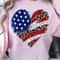Patriotic Heart 4th Of July Decor American Flag Heart Ornament Gift 2
