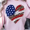 Patriotic Heart 4th Of July Decor American Flag Heart Ornament Gift 2