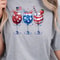 Patriotic 4th Of July Wine Glasses Set American Flag Holiday Drinkware Gift 0