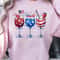 Patriotic 4th Of July Wine Glasses Set American Flag Holiday Drinkware Gift 2
