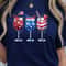 Patriotic 4th Of July Wine Glasses Set American Flag Holiday Drinkware Gift 3