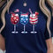 Patriotic 4th Of July Wine Glasses Set American Flag Holiday Drinkware Gift 3