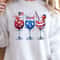 Patriotic 4th Of July Wine Glasses Set American Flag Holiday Drinkware Gift 4