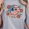 Floral Smiley 4th Of July Decor Patriotic Happy Face Flower Holiday Ornament 1