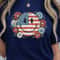 Floral Smiley 4th Of July Decor Patriotic Happy Face Flower Holiday Ornament 0