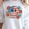Floral Smiley 4th Of July Decor Patriotic Happy Face Flower Holiday Ornament 4
