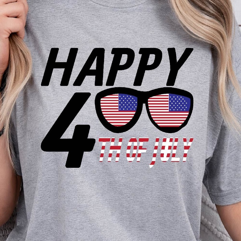 Happy 4th Of July Patriotic TShirt Design Graphic Tee 1
