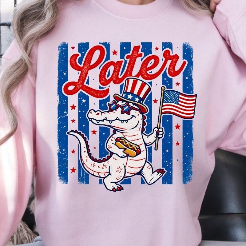 Later Gator Alligator Funny Gift Humorous Animal Quote Home Decor Or Gift Item 0