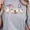 Patriotic Goose Set USA Decor Preppy Red White Blue Farmhouse 4th Of July Ornament Set 1