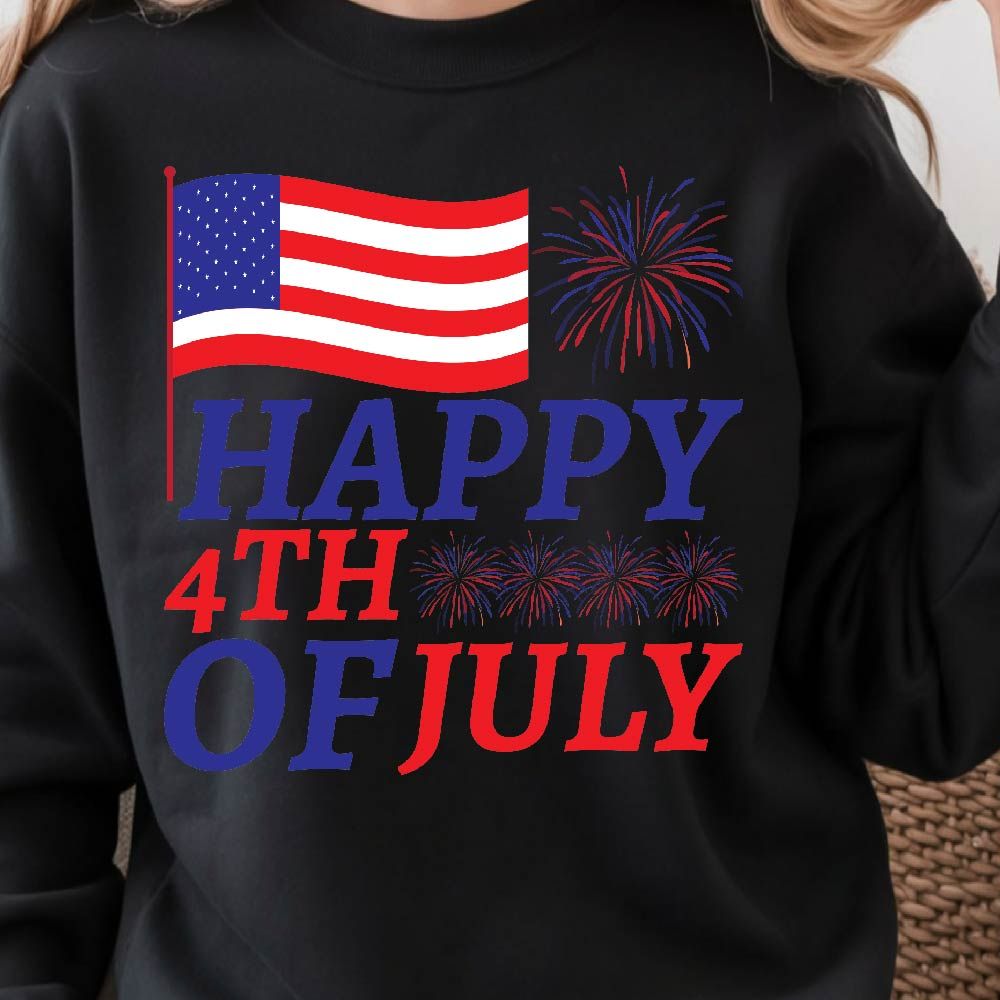 Happy 4th Of July Patriotic TShirt Design Graphic Tee Happy 4th Of July TShirt Design 2