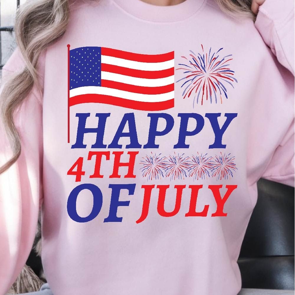 Happy 4th Of July Patriotic TShirt Design Graphic Tee Happy 4th Of July TShirt Design 0
