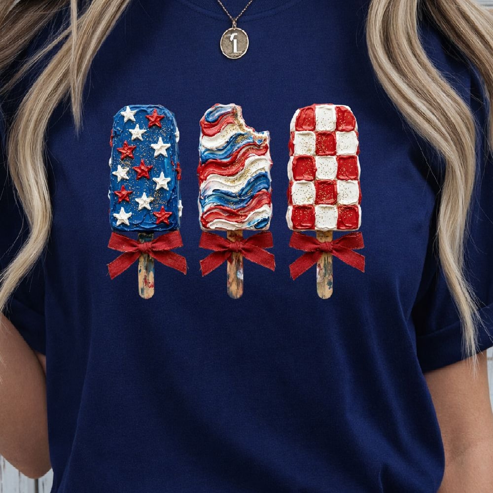 Patriotic Popsicle 4th Of July Decor Red White Blue Summer Holiday Ornament Gift 3