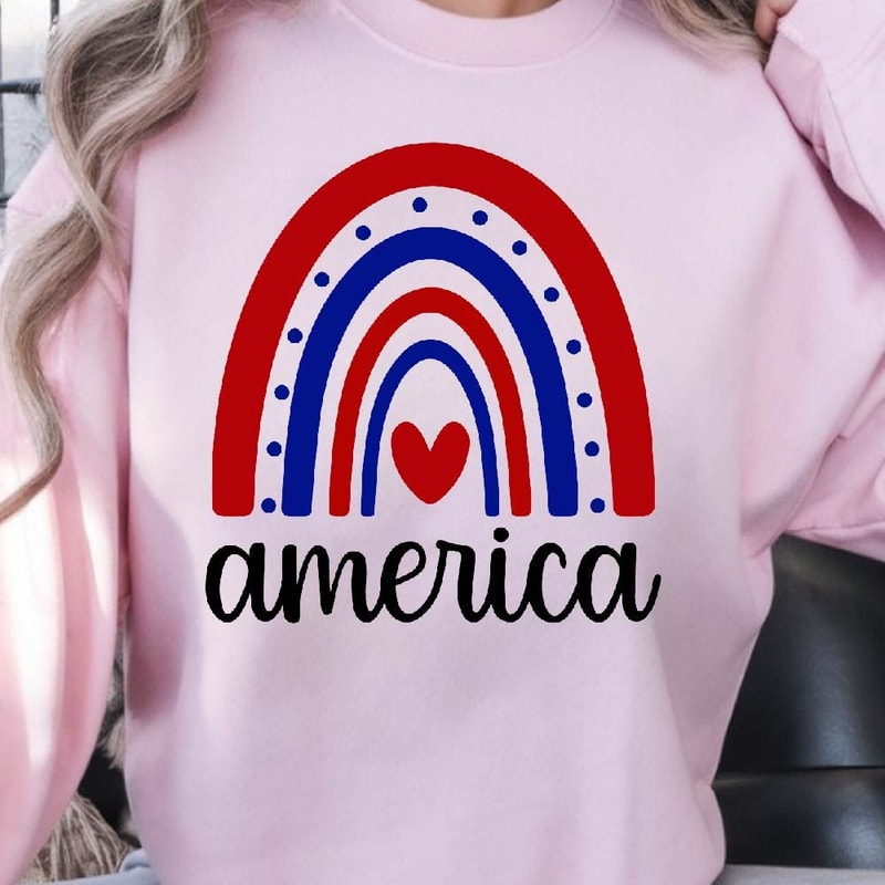 America 4th Of July Patriotic Graphic Tee 2