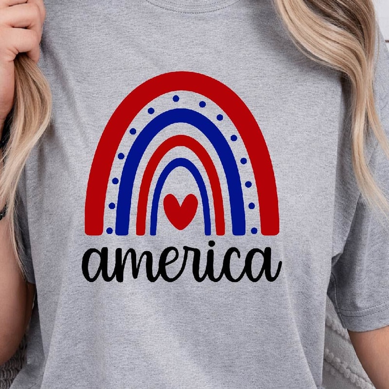 America 4th Of July Patriotic Graphic Tee 4