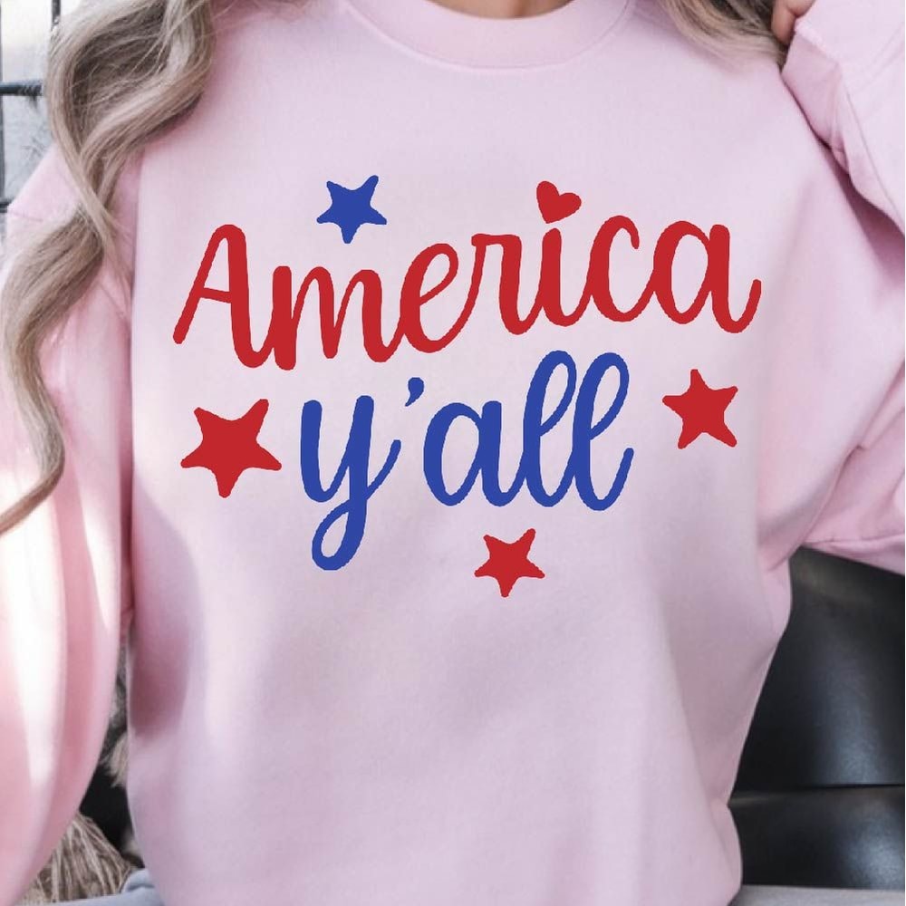 America Yall 4th Of July Patriotic Graphic Tee 2