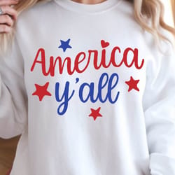 america y'all 4th of july patriotic graphic tee