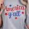 America Yall 4th Of July Patriotic Graphic Tee 1