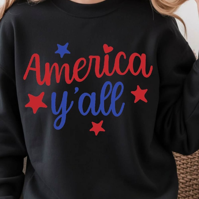 America Yall 4th Of July Patriotic Graphic Tee 4