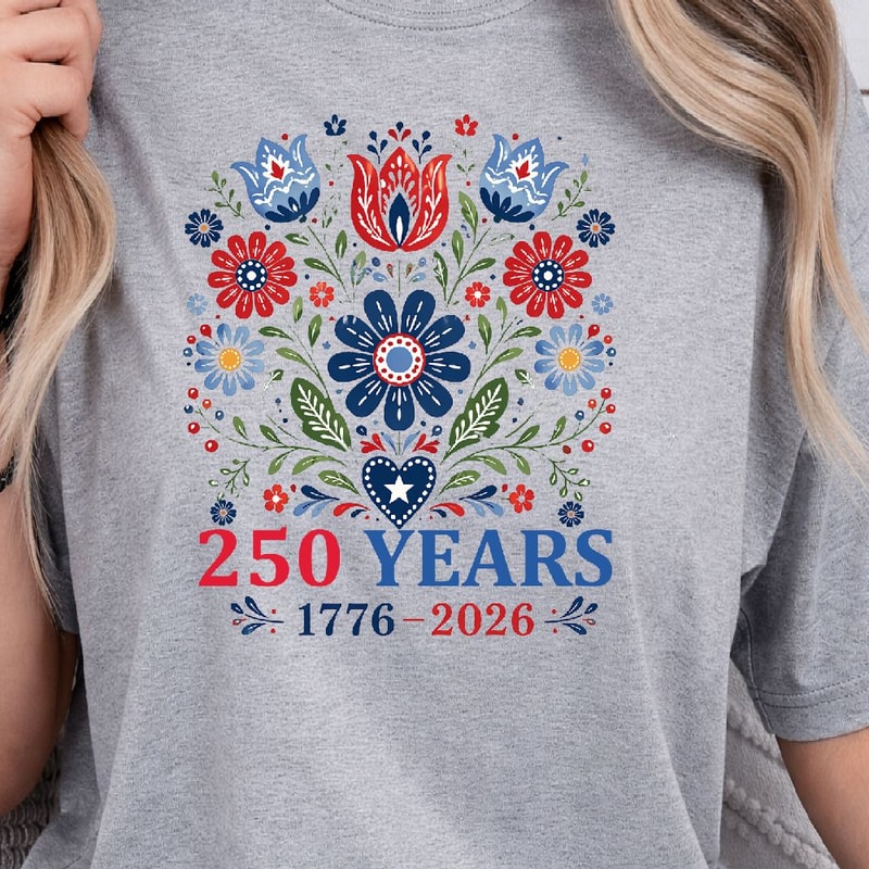 USA 250 Years Patriotic Celebration Decor America Anniversary Red White Blue Commemorative Gift 1