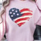 USA Flag Heart 4th Of July Decor Patriotic American Heart Ornament Gift 3