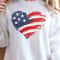 USA Flag Heart 4th Of July Decor Patriotic American Heart Ornament Gift 4