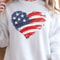 USA Flag Heart 4th Of July Decor Patriotic American Heart Ornament Gift 4