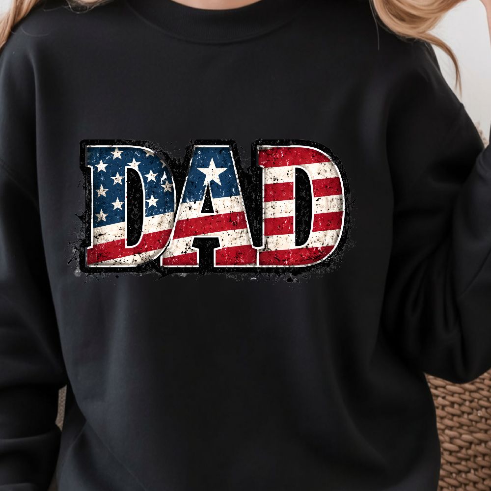 Vintage Dad 4th Of July Patriotic Gift Retro American Flag Fathers Day Style Decor 1