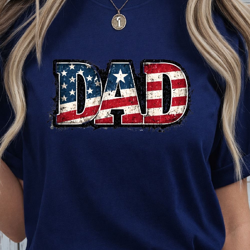 Vintage Dad 4th Of July Patriotic Gift Retro American Flag Fathers Day Style Decor 3