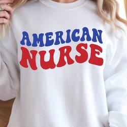 american nurse 4th of july patriotic graphic tee
