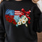 4th Of July Flower Coquette Patriotic Design Red White Blue Aesthetic Independence Day TShirt Grap 2