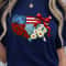 4th Of July Flower Coquette Patriotic Design Red White Blue Aesthetic Independence Day TShirt Grap 3