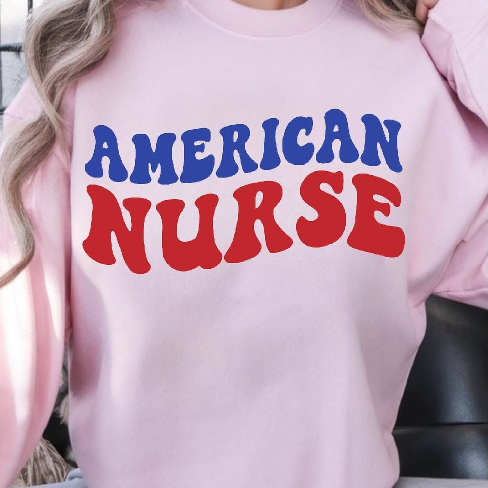 American Nurse 4th Of July Patriotic Graphic Tshirt 4